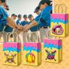 Gilprop 24 Pcs Softball Ice Cream Drip Gifts Bags Bulk with Handles Double Sided Designs Treat Candy Goodie Bags Gift Wrapping for Softball Baseball Theme Party Supplies Sport Camping Team Favor view 4