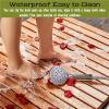 Non-Slip Wooden Bath Mat, Bathroom Wood Floor Pad for Shower/batheroom Floor/Home/Spa, Indoor Outdoor Wooden Shower Mat, 12 16 20 24 28 32 36 in Width(L x W 44 x 20in) view 4