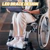 Beatifufu Wheelchair Calf Strap Oxford Cloth Leg Strap 45cm Medium Size Support Safety Mobility Aid for Wheelchair Users Preventing Leg Slippage and Providing Secure Footrest view 4