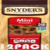 Snyder's of Hanover Mini Pretzels Snack Packs, Low Fat Non-GMO Pretzel Snacks, 2.25 oz Individual Bags (Pack of 12) School Lunch, Office & Travel Snacks Bundled by SUPERDEALS Mystery Gift view 1