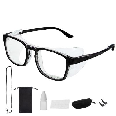 Glasses for Dry Eyes Kit, Safety Goggles for Women for UV Blue Light Blocking, Anti-fog, Aviod Allergens, Dry Eyes, Eye Moisture Goggles, Moisture Chamber Glasses for Dry Eyes, Safety Glasses(Black)
