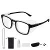 Glasses for Dry Eyes Kit, Safety Goggles for Women for UV Blue Light Blocking, Anti-fog, Aviod Allergens, Dry Eyes, Eye Moisture Goggles, Moisture Chamber Glasses for Dry Eyes, Safety Glasses(Black) view 1