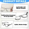 Glasses for Dry Eyes Kit, Safety Goggles for Women for UV Blue Light Blocking, Anti-fog, Aviod Allergens, Dry Eyes, Eye Moisture Goggles, Moisture Chamber Glasses for Dry Eyes, Safety Glasses(Black) view 3