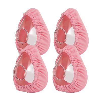 4Pcs CPAP Mask Liners Lightweight - Soft Cushion Cover Compatible with F20 & F10 Full Face Masks - Washable, Reusable, Breathable Fabric for Sleeping (Pink)