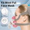 4Pcs CPAP Mask Liners Lightweight - Soft Cushion Cover Compatible with F20 & F10 Full Face Masks - Washable, Reusable, Breathable Fabric for Sleeping (Pink) view 2
