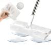 100 Pieces Microfiber Dry Sweeping Pads, Dry Sweeping Cloths, Bathroom Dust Mop Cloths, for Hardwood Carpet Tile view 1