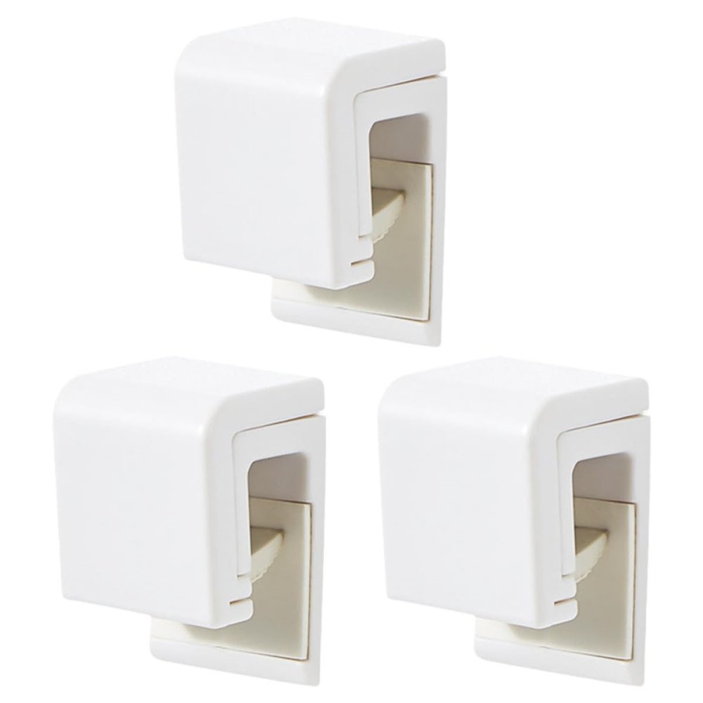 TOMETURE 3pcs Wall-Mounted Toothpaste Clip Holder and Organizer Hanging Toothpaste Storage Clip for Bathroom Space-Saving Squeezer Rack