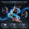 2-Pack Ankle Braces for Men Women Adjustable Sprained Ankle Stabilizer Support Brace Foot Drop Achilles Tendonitis Basketball Copper Compression Breathable Protection Plantar(4PACK Green) view 3