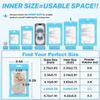 ANZNKU 100Pcs Blue Mylar Bags, Resealable Smell Proof Small Zip Goodie Bag view 2