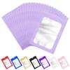 ANZNKU 100 Pcs Lavender Mylar Bags, Resealable Smell Proof Bag Foil Pouch view 1