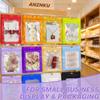 ANZNKU 100 Pcs Lavender Mylar Bags, Resealable Smell Proof Bag Foil Pouch view 4
