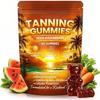 Tanning Gummies, Daily Tanning Gummies with Astaxanthin, Beta-Carotene, Lycopene & Vitamins, Self Tanning for Natural Looking Glow, Bronzing, Vegan & Sugar Free - 60 Count (1) view 1