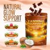 Tanning Gummies, Daily Tanning Gummies with Astaxanthin, Beta-Carotene, Lycopene & Vitamins, Self Tanning for Natural Looking Glow, Bronzing, Vegan & Sugar Free - 60 Count (1) view 2