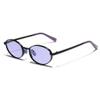 SightPerk Men Women Metal Oval UV Protection Tinted Lens Outdoor Reading Glasses (Black & Purple, 2.5, x) view 1
