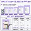 ANZNKU 100 Pcs Lavender Mylar Bags, Resealable Smell Proof Bag Foil Pouch view 2
