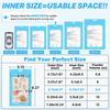 ANZNKU 100Pcs Blue Mylar Bags, Resealable Smell Proof Zip Goodie Baggies view 2