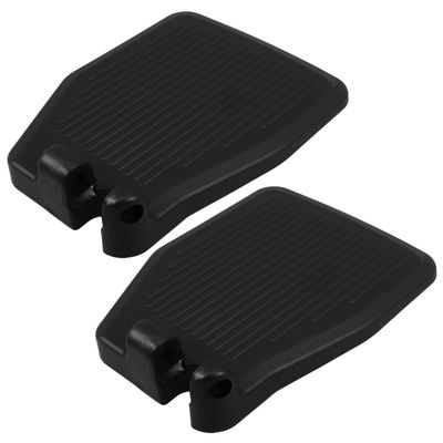 VILLFUL Sturdy Wheelchair Footplates and Pedal Footrest Pair, Black Plastic Replacement Footrests with Heavy Duty Support for Patient Mobility and Leg Comfort