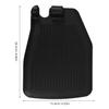 VILLFUL Sturdy Wheelchair Footplates and Pedal Footrest Pair, Black Plastic Replacement Footrests with Heavy Duty Support for Patient Mobility and Leg Comfort view 2