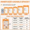ANZNKU 100 Pcs Orange Mylar Bags, Resealable Smell Proof Bag Foil Pouches view 2
