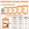 ANZNKU 100 Pcs Orange Mylar Bags, Resealable Smell Proof Bag Foil Pouches view 2