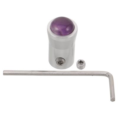 IWOWHERO Healing Tuning Fork Accessory with 12mm Amethyst Foot Base Meditation Tuning Fork Healing Device for Sound Therapy and Frequency