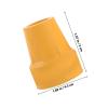 SHERCHPRY 4pcs Non-Slip Crutch Feet Tips Rubber Cane Ends Replacement Pads for Walking Sticks and Trekking Poles, Yellow Sturdy Foot Covers for Stability and Outdoor Hiking view 2
