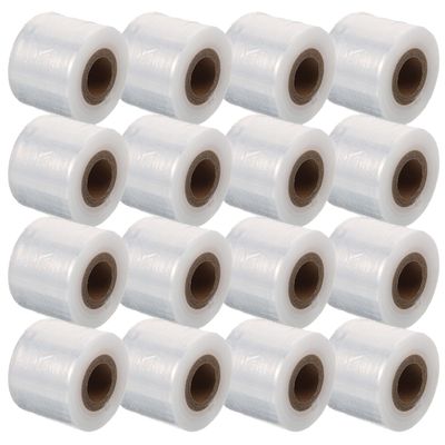 MALUGOGO 16 Rolls Food-grade Cling Wrap Film 5cm Wide Plastic Stretch Wrap for Fresh-keeping and Takeout Packaging in Restaurants and Kitchens