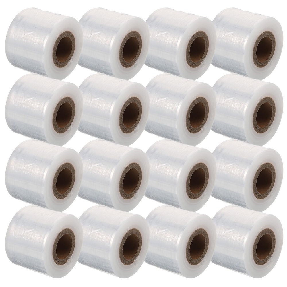 MALUGOGO 16 Rolls Food-grade Cling Wrap Film 5cm Wide Plastic Stretch Wrap for Fresh-keeping and Takeout Packaging in Restaurants and Kitchens