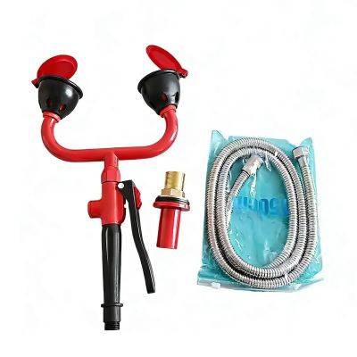 TOGEPP Portable Eye Drench Kit - Emergency Eye Cleaner & Face Rinse Spray, 360 Swivel Head, Easy Setup