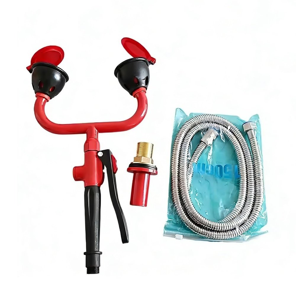 TOGEPP Portable Eye Drench Kit - Emergency Eye Cleaner & Face Rinse Spray, 360 Swivel Head, Easy Setup