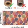 VOWOVOSDAY Happy Birthday Wrapping Paper,Gift Wrapping Paper Roll,Kraft Wrapping Paper-17 inch X 33 Feet Per roll,Colorful Birthday Balloon for Boys Girls,Baby Shower(10Brown Balloon) view 3