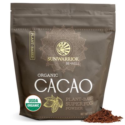 Pure Cacao Powder Organic Unsweetened & Raw | Premium USDA Organic Cacao Powder for Baking Smoothies and Hot Chocolate | Non-Alkalized No Added Sugar Non-GMO Gluten Free Vegan & Kosher (455g)
