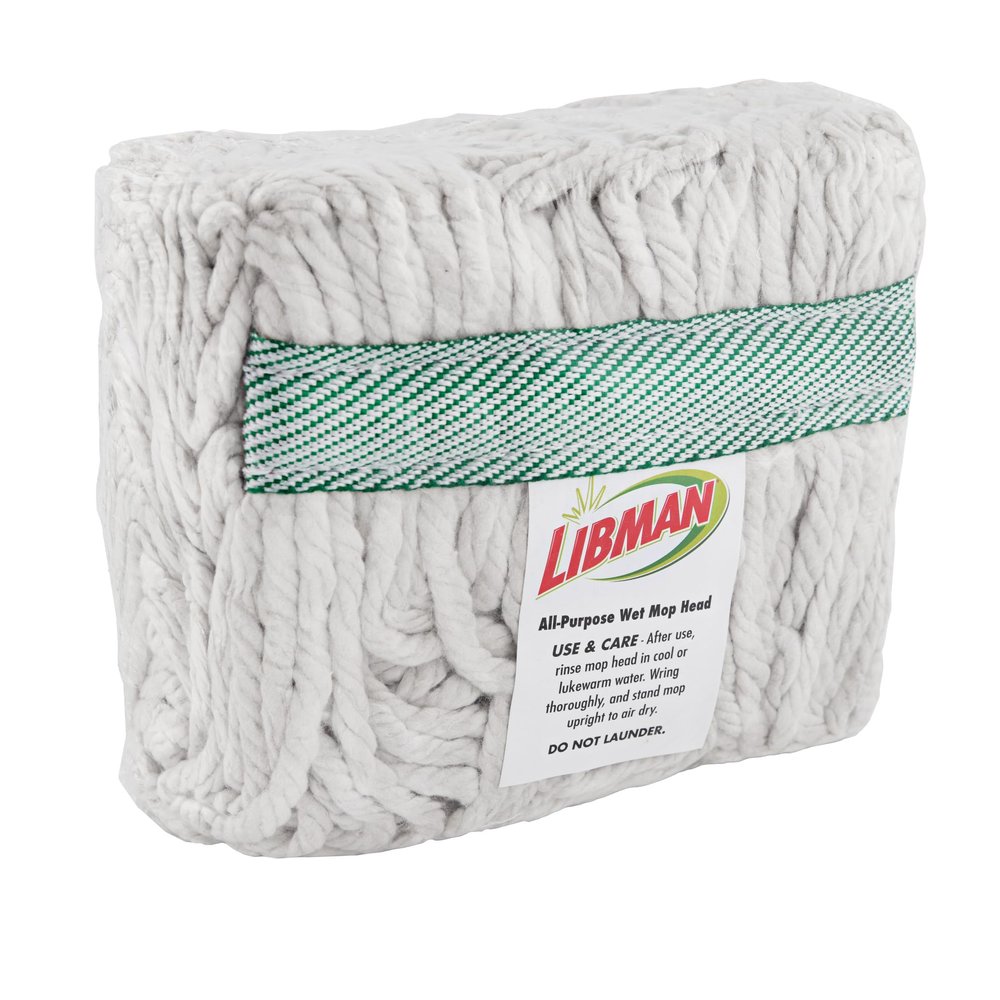Libman Commercial #24 Wet Mop Head - Cut-End Cotton Brick Pack (Case of 12)