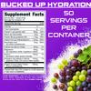 Bucked Up Essentials Electrolytes Grape | Advanced Hydration Complex with 500 mg Electrolytes Per Serving | Gluten Free Non GMO Third Party Tested Drink Mix | 230g (50 Servings) view 4