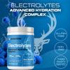 Bucked Up Essentials Electrolytes Blue Raspberry | Advanced Hydration Complex with 500 mg Electrolytes Per Serving | Gluten Free Non GMO Third Party Tested Drink Mix | 230g (50 Servings) view 3
