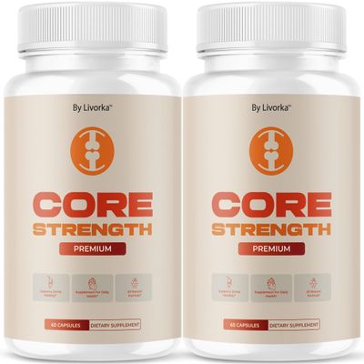 (2 Pack) Core Strength - Core Strength Supplement for Joint Support Capsules Advanced Formula, Daily CoreStrength Pills Daily Premium Natural for Overall Health & Wellness, 120 Capsules for 2 Months