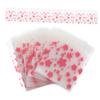 Parliky 200pcs Cherry Blossom Printed Self-seal Cellophane Bags 10x10cm Frosted Resealable Candy and Cookie Packaging Pouches for Bakery Treats and Party Favors view 1