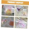 Parliky 200pcs Cherry Blossom Printed Self-seal Cellophane Bags 10x10cm Frosted Resealable Candy and Cookie Packaging Pouches for Bakery Treats and Party Favors view 3