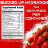 Bucked Up Essentials Electrolytes Strawberry Kiwi | Advanced Hydration Complex with 500 mg Electrolytes Per Serving | Gluten Free Non GMO Third Party Tested Drink Mix | 230g (50 Servings) view 4