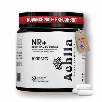Achlla Nicotinamide Riboside 1000mg per Serving NR NAD+ Precursor Supplement 60 Veg Capsules (30 Day Supply) Cellular Energy Support Formula Non-GMO Made in USA