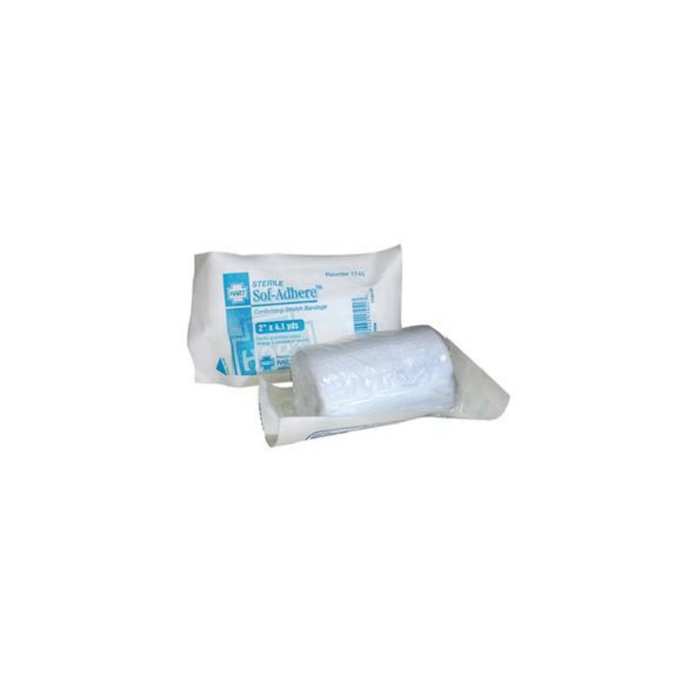 HART Health Soft-Adhere Gauze Bandage, Sterile, 2" x 4.1 yd, 12/Box