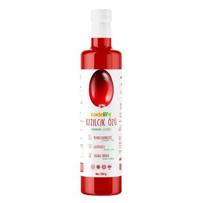 Cornelian Cherry Extract 700g (24.7 oz) - Pure Cornus Mas Concentrate - Cold-Pressed Fruit Base - Tested for Heavy Metals & Pesticides - No Added Sugars