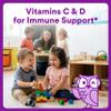 SmartyPants Toddler Plus Multi & Omegas Multivitamin Gummies, Omega 3 DHA/EPA, Vitamins D3, C, B12, B6, A, K, Zinc, Biotin, Gluten Free, Clean Label, Low Sugar, 3 Flavors, 120 Gummies (60 Day Supply) view 3