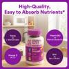 SmartyPants Toddler Plus Multi & Omegas Multivitamin Gummies, Omega 3 DHA/EPA, Vitamins D3, C, B12, B6, A, K, Zinc, Biotin, Gluten Free, Clean Label, Low Sugar, 3 Flavors, 120 Gummies (60 Day Supply) view 4