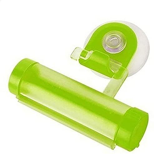 Rolling Toothpaste Dispenser Useful Plastic Rolling Tube Squeezer Toothpaste Easy Dispenser Bathroom Holder Green Nice