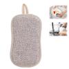 10 Pack Non-Scratch Microfiber Dish Sponges, Reusable Double-Sided Kitchen Scrub Sponges with Heavy Duty Scrubbing Power for Effortless Cleaning of Dishes, Pots, Pans, and More (Beige) view 1
