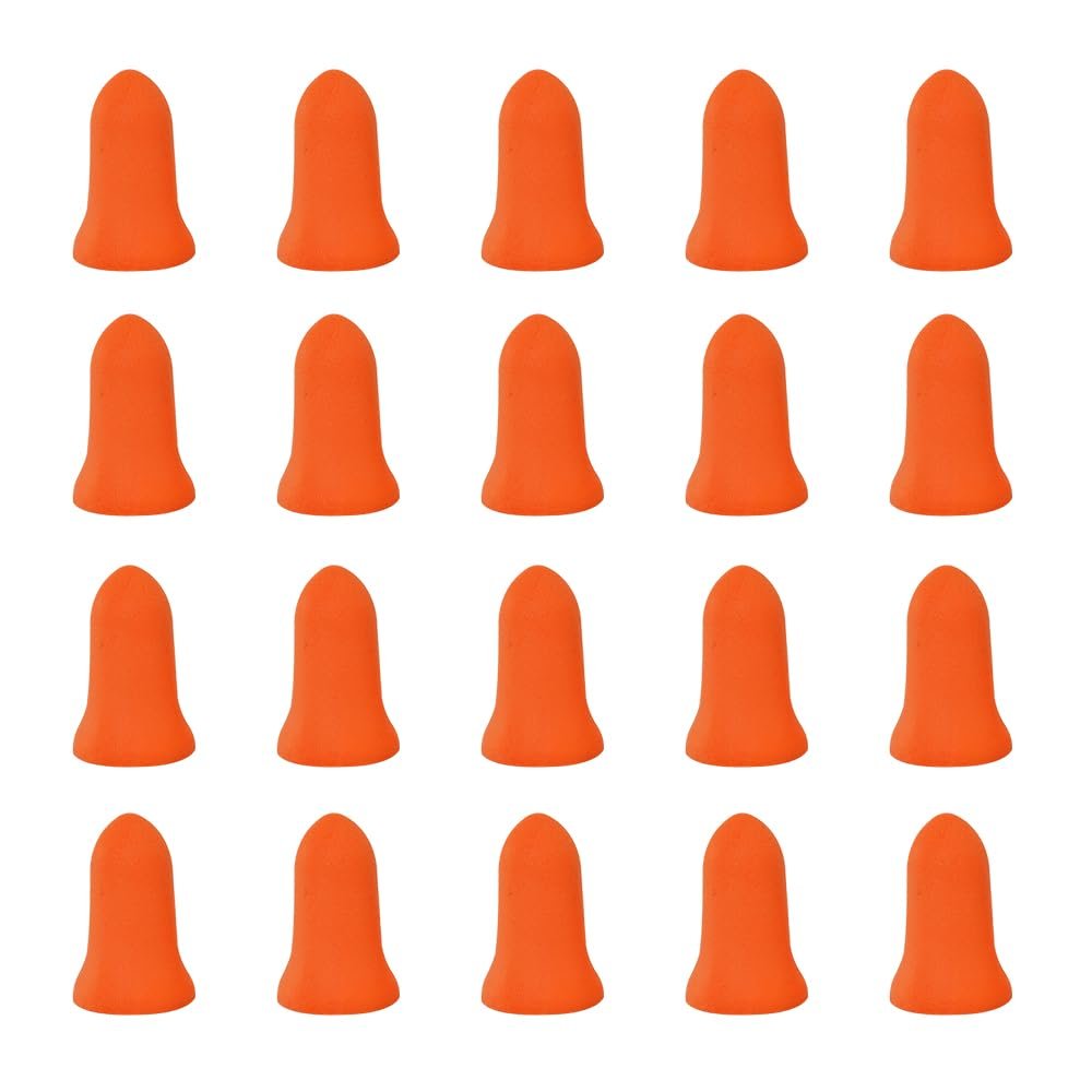 10 Pairs of Noise Reduction earplugs: Super Soft Foam Noise Reduction earplugs - for snoring in Sleep (Orange)