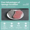 10 Pack Non-Scratch Microfiber Dish Sponges, Reusable Double-Sided Kitchen Scrub Sponges with Heavy Duty Scrubbing Power for Effortless Cleaning of Dishes, Pots, Pans, and More (Red) view 2