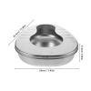 Beaupretty Stainless Steel Bedpan for Elderly Men and Women, Portable Adult Nursing Bed Pan for Bedridden Patients, Metal Bed Pan Without Lid for Home Care and Hospital Use view 2