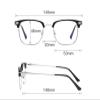 Ultra Light Anti Blue Presbyopic Glasses, Titanium Frame with Spring Hinge, With Eyeglass Case, Eyeglass Cleaning Cloth, Gift Box (Black Gold, 350 (70-74 Years Old)) view 4